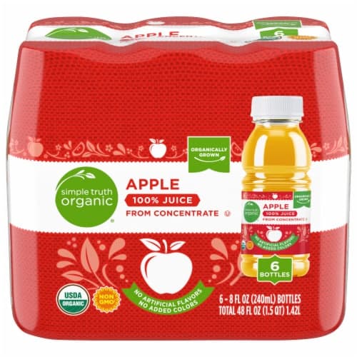 Simple Truth Organic 100% Apple Juice Bottles