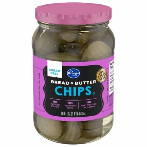 Kroger Sugar Free Bread & Butter Pickle Chips