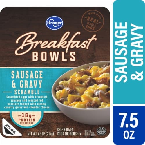 Kroger Sausage And Gravy Scramble Breakfast Bowl