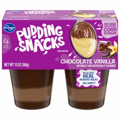 Kroger Chocolate Vanilla Swirl Pudding
