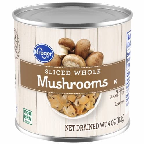Kroger Whole Sliced Mushrooms