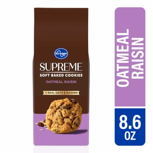 Kroger Supreme Soft Baked Oatmeal Raisin Cookies