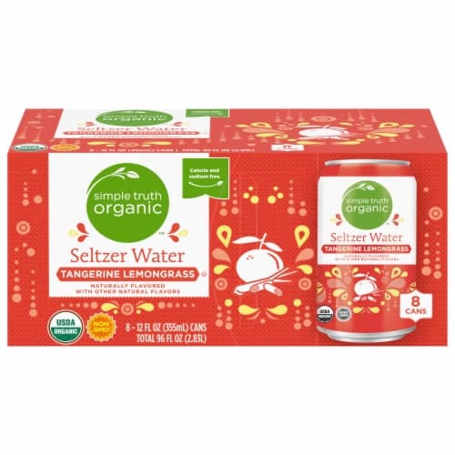 Simple Truth Organic Tangerine Lemongrass Seltzer Water