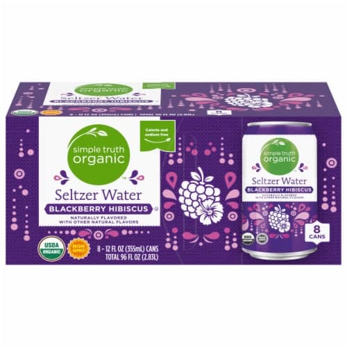 Simple Truth Organic Blackberry Hibiscus Seltzer Water