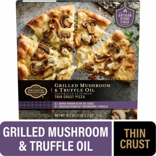 Private Selection Grilled Mushroom & Truffle Oil Thin Crust  Pizza
