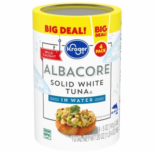 Kroger Wild Caught Solid White Tuna In Water