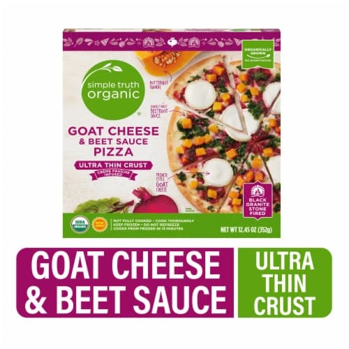 Simple Truth Organic Ultra Thin Crust Goat Cheese & Beet Sauce Pizza