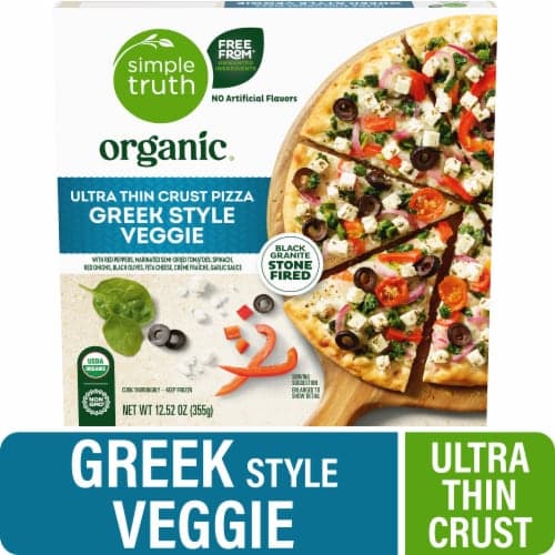 Simple Truth Organic Greek Style Ultra-Thin Crust Vegetable Pizza