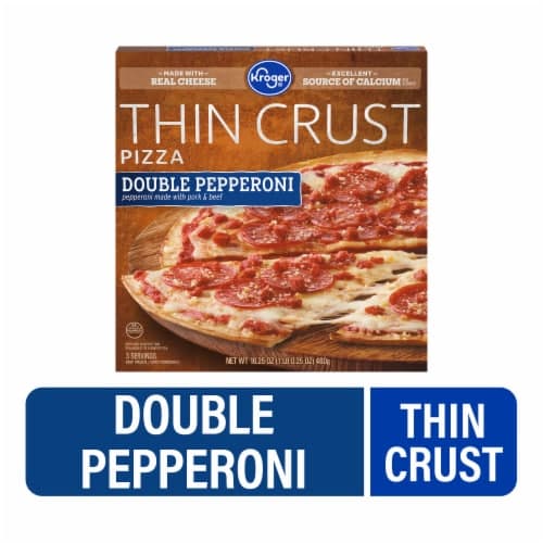 Kroger Extra Thin Crust Double Pepperoni