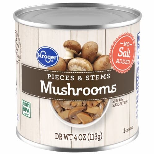 Kroger Mushrooms Pieces & Stems No Salt Added