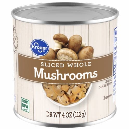 Kroger Sliced Whole Mushrooms