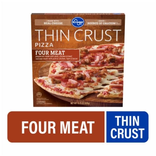 Kroger Thin Crust Four Meat Pizza