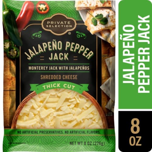 Private Selection Jalapeno Pepper Jack Thick Cut Shredded Cheese