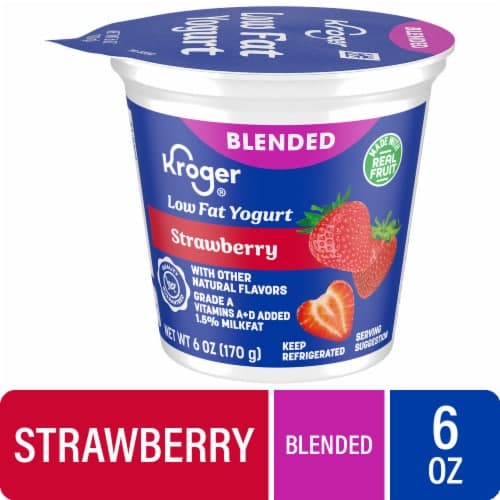 Kroger Strawberry Lowfat Yogurt