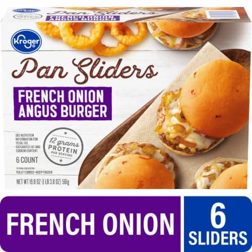 Kroger French Onion Angus Burger Pan Sliders
