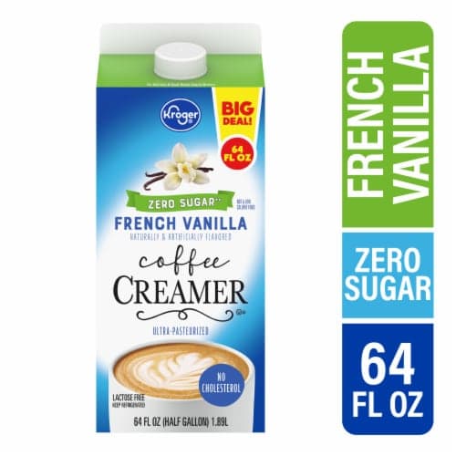 Kroger Zero Sugar French Vanilla Coffee Creamer