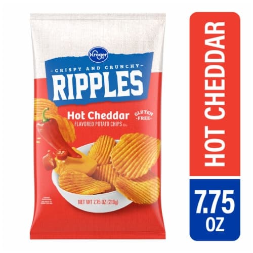 Kroger Hot Cheddar Potato Chips