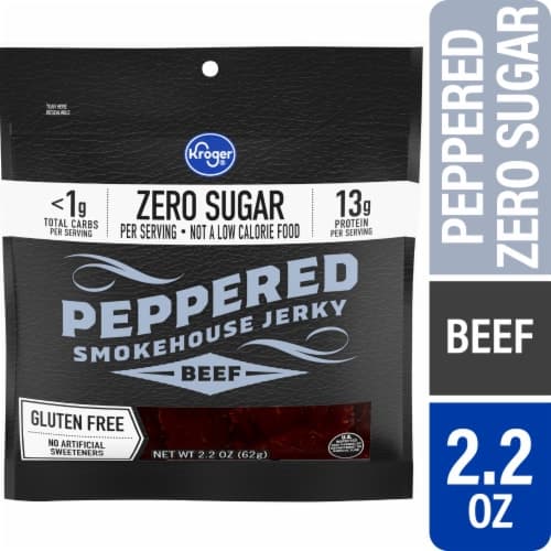 Kroger Zero Sugar Peppered Smokehouse Beef Jerky