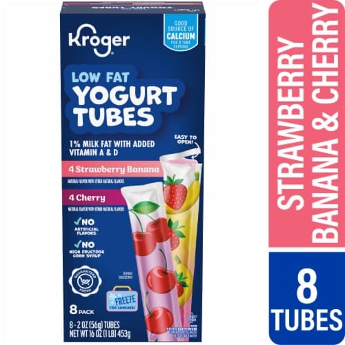 Kroger Strawberry Banana And Cherry Yogurt Tubes