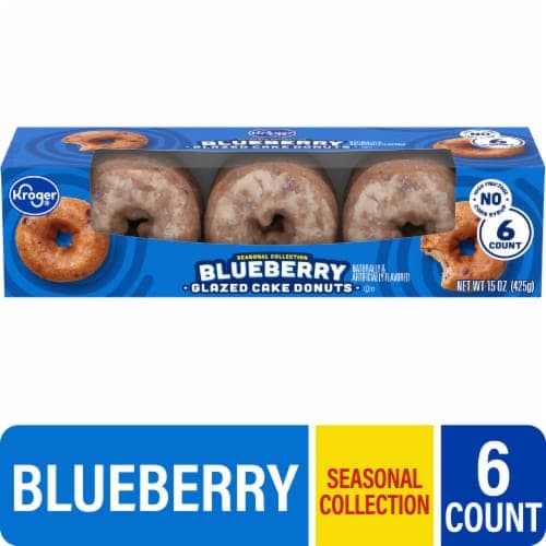 Kroger Blueberry Glazed Cake Donuts