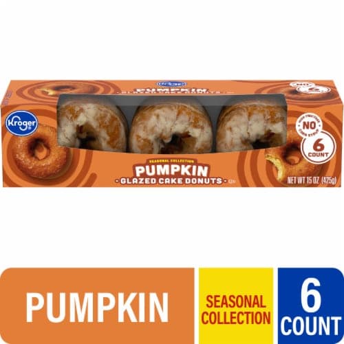 Kroger Pumpkin Glazed Cake Donuts