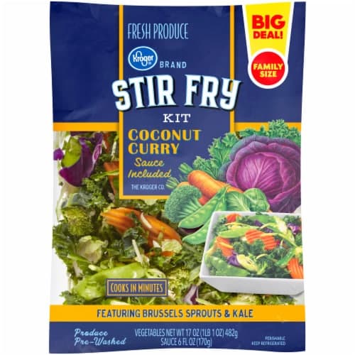 Kroger Coconut Curry Stir Fry Kit Family Size
