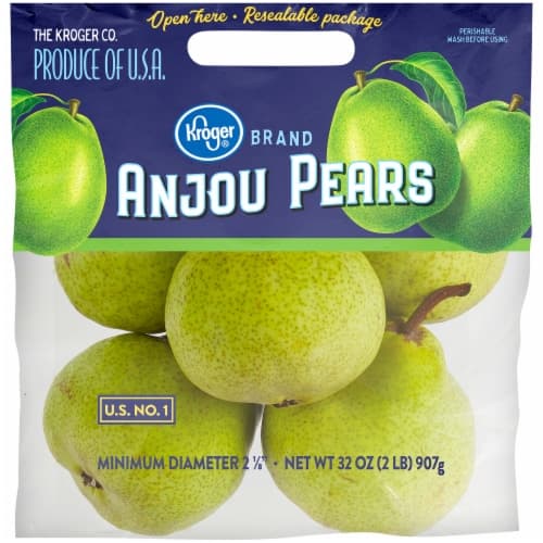 Kroger D'Anjou Pears - 2 Pound Bag