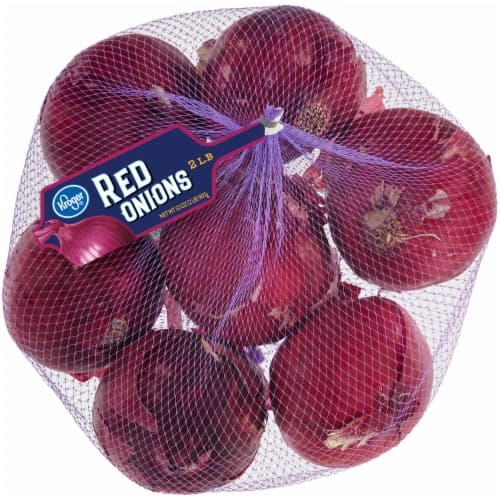 Kroger Red Onions Bag