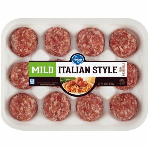 Kroger Mild Italian Style Pork Meatballs