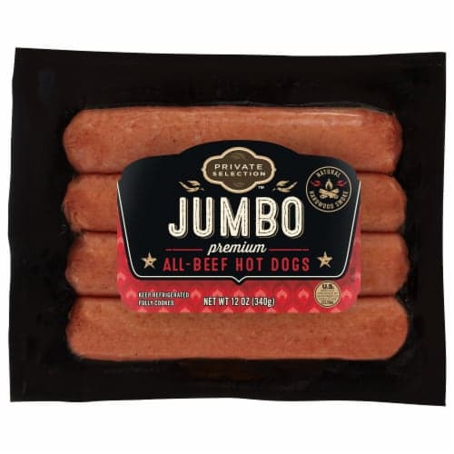 Private Selection Jumbo Premium All-Beef Hot Dogs
