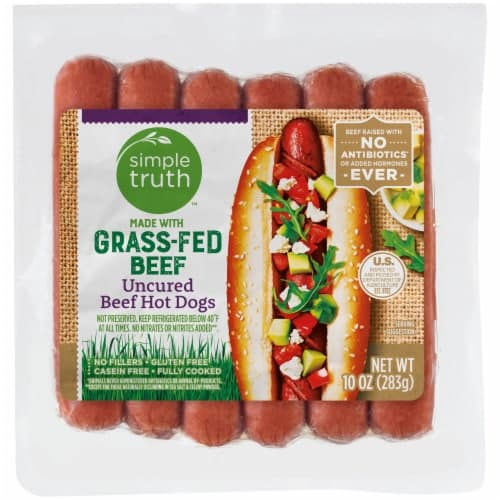 Simple Truth Grass-Fed Uncured Beef Hot Dogs