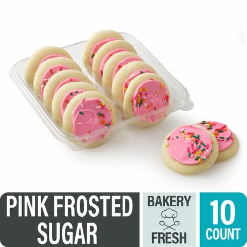 Bakery Fresh Pink Frosted Sugar Cookies