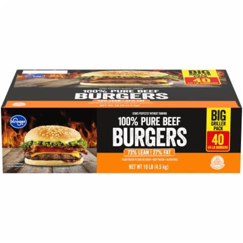 Kroger 73% Lean Beef Burger Patties Big Deal