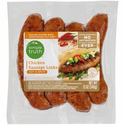 Simple Truth Hot & Spicy Smoked Chicken Sausage
