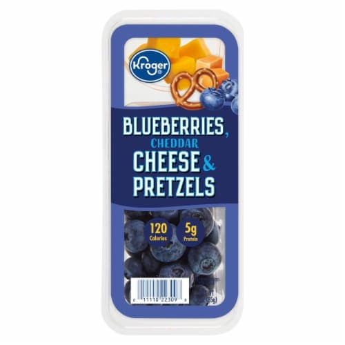 Kroger Bluberries Cheddar Cheese & Pretzels Snack Tray