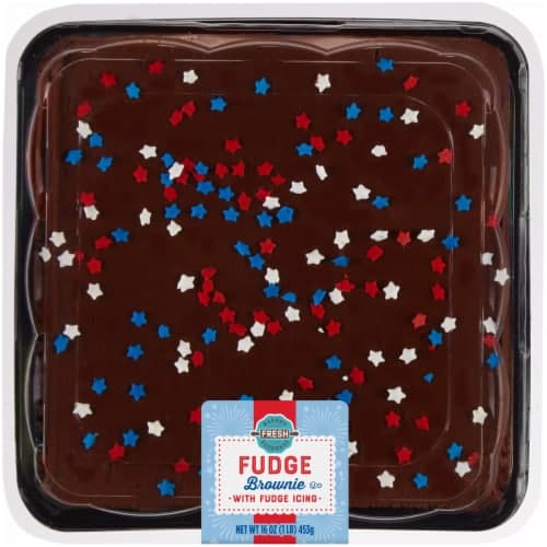 Bakery Fresh Goodness Patriotic Fudge Iced Brownie