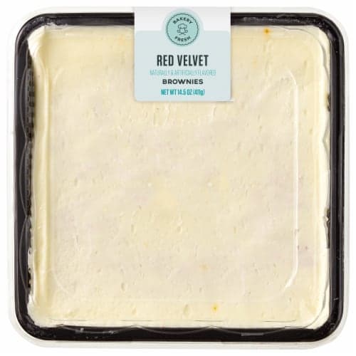 Bakery Fresh Red Velvet Brownies With Cream Cheese Icing