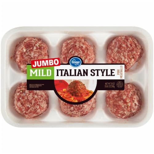 Kroger Jumbo Mild Italian Style Meatballs