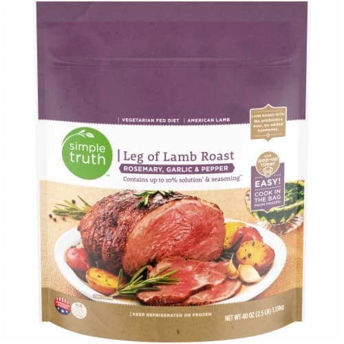 Simple Truth Rosemary Garlic & Pepper Leg Of Lamb Roast
