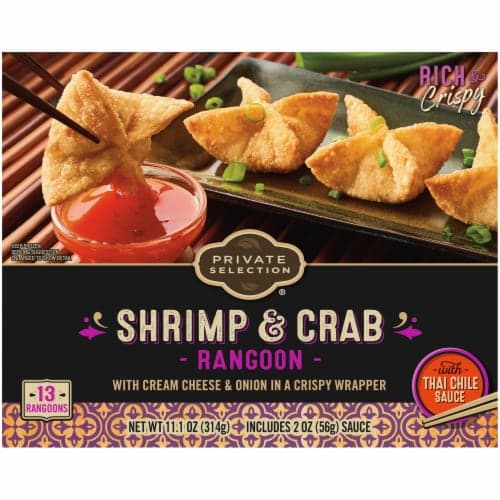 Private Selection Shrimp And Crab Rangoons With Thai Chili Sauce  Meal