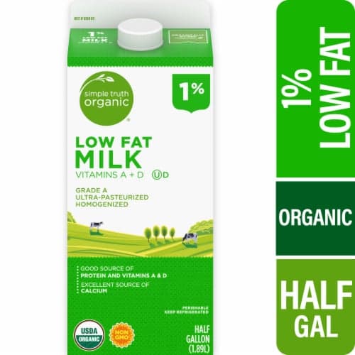 Simple Truth Organic 1% Fortified Low Fat Organic Ultra Pasteurized Milk