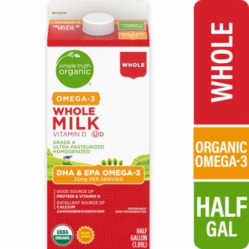 Simple Truth Organic Whole Milk With Dha Omega