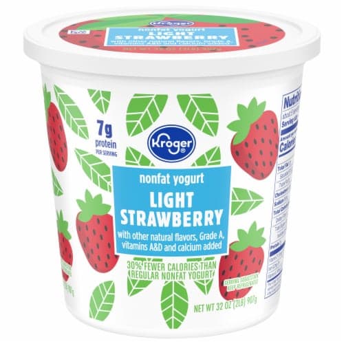 Kroger Lite Strawberry Yogurt