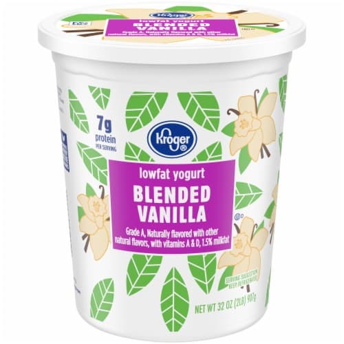 Kroger Blended Vanilla Lowfat Yogurt