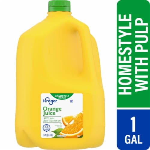 Kroger Homestyle With Pulp Orange Juice