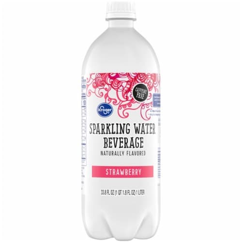 Kroger Strawberry Flavored Sparkling Bottled Water