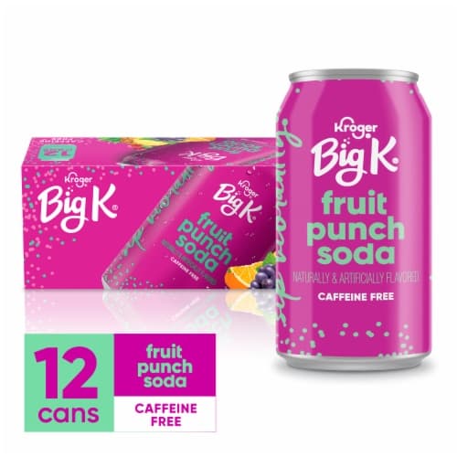 Big K Fruit Punch Caffeine Free Soda