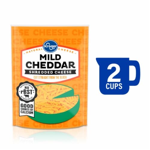 Kroger Mild Cheddar Shredded Cheese