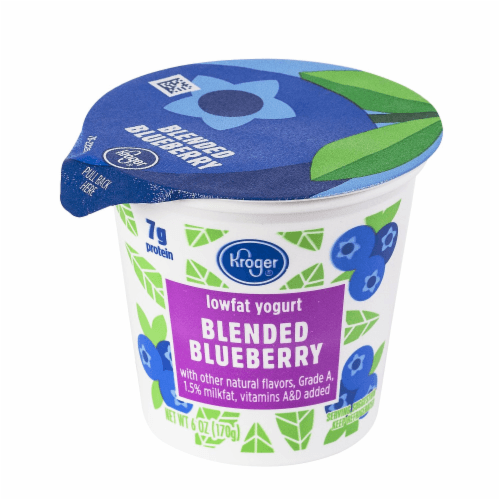 Kroger Blueberry Low Fat Yogurt