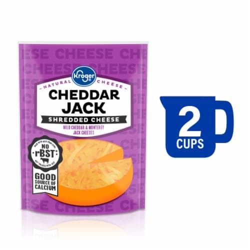 Kroger Cheddar Jack Shredded Cheese